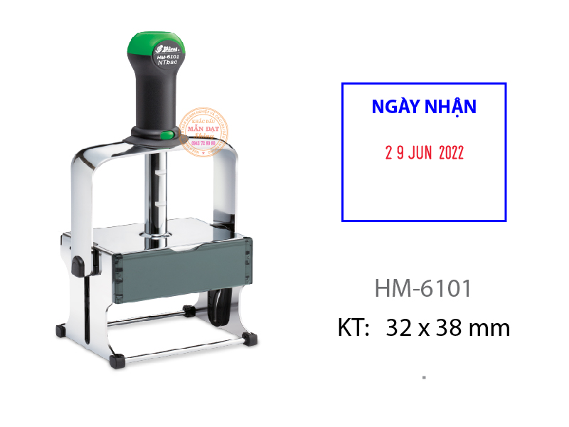 Dấu Chịu Lực Ngày Tháng Năm 32 X 38mm 